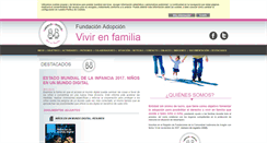 Desktop Screenshot of fundacionadopcionvivirenfamilia.org