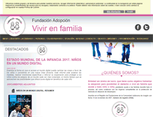 Tablet Screenshot of fundacionadopcionvivirenfamilia.org